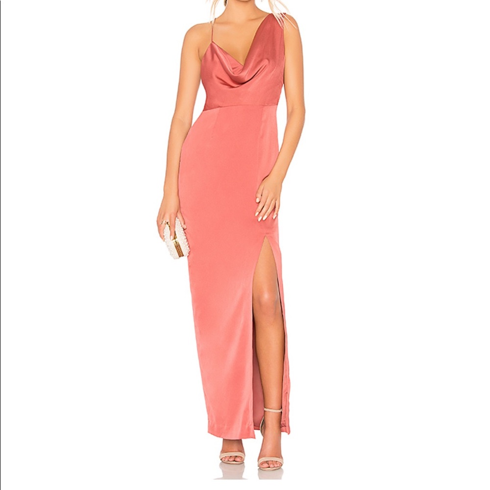 Sidelines Gown in Faded Rose